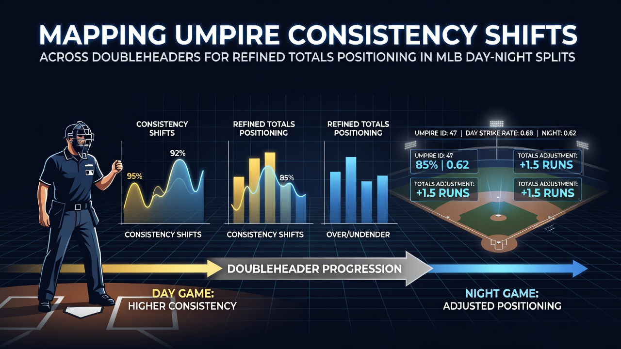 Analyse von Schiedsrichterdaten in MLB-Doubleheaders mit Fokus auf Strike-Zonen und Run-Totals