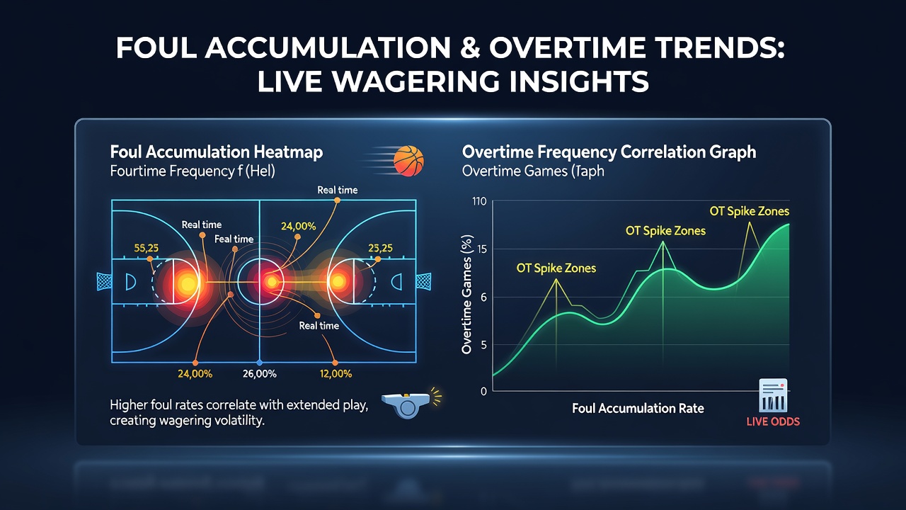 Diagramm zeigt Foul-Akkumulation und Overtime-Häufigkeit in NBA-Spielen
